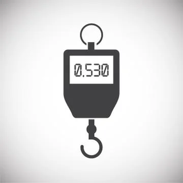 Scale related icon on background for graphic and web design. Simple illustration Illustrazione stock