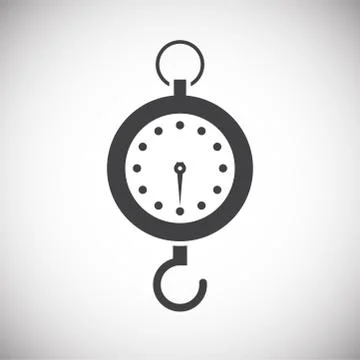 Scale related icon on background for graphic and web design. Simple illustration Ilustração Stock