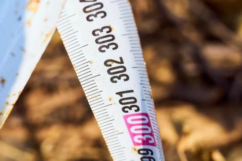Scale of rusty roulette on a brown blurred background Stock Photos