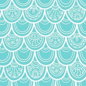 Scale seamless pattern. Stock-Illustration