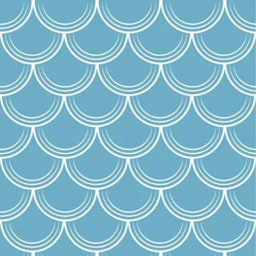 Scale seamless pattern Stock Illustration