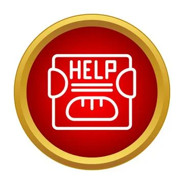 Scale showing help message for weight loss diet Stock Illustration