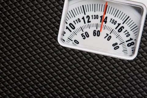 Scale showing weight Stock Photos