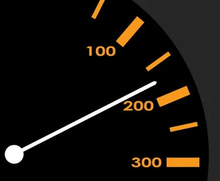 Scale of a speedmeter Stock Illustration