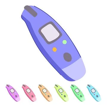 Scale thermometer vector cartoon graphic Stock Illustration