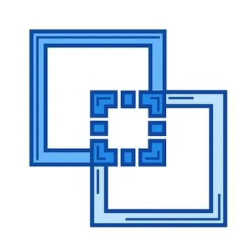 Scale tool line icon. Illustrazione stock