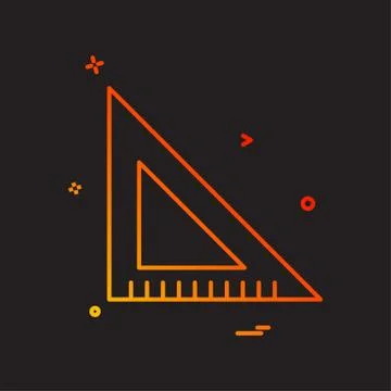 Scale triangle icon vector design Stock Illustration