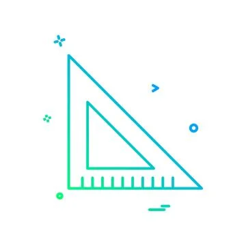 Scale triangle icon vector design Stock Illustration