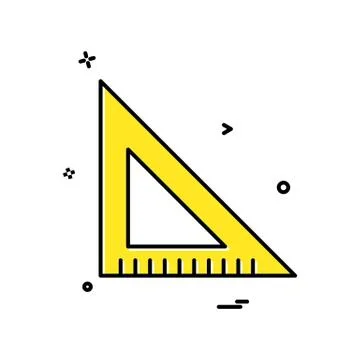 Scale triangle icon vector design Stock Illustration