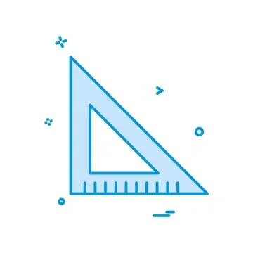 Scale triangle icon vector design Illustrazione stock