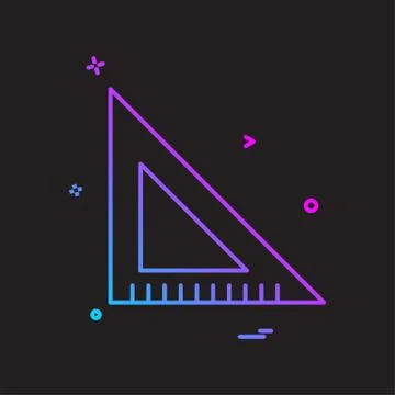 Scale triangle icon vector design Stock Illustration