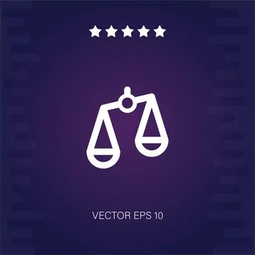 Scale vector icon Illustrazione stock