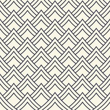 Scaled squares seamless vector pattern Illustrazione stock