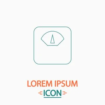 Scales computer symbol Stock Illustration