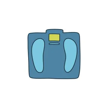 Scales doodle icon, vector illustration Stock Illustration