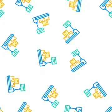 Scales equipment vector seamless pattern Stockillustratie