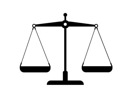 Scales Flat design vector illustration. Stock Illustration