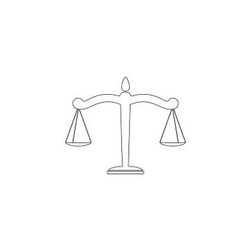 Scales. flat vector icon Stock Illustration