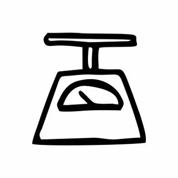 A scales freehand illustration Stock Illustration