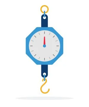 Scales with Hook flat isolated vector Stock Illustration