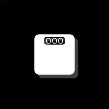 Scales icon flat Stock Illustration