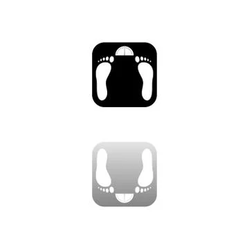 Scales icon flat Stock Illustration