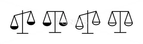 Scales icon vector. Law scale icon. Justice sign and symbol: Royalty ...