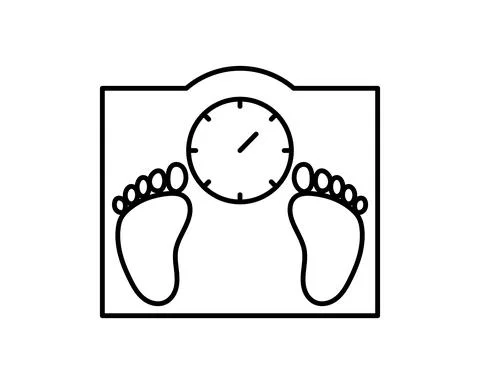 Scales Icon Vector. Simple flat symbol. Perfect Black pictogram illustration  Stock Illustration