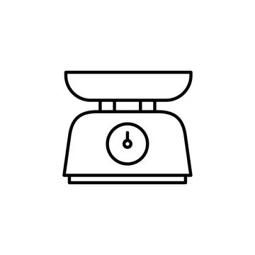 Scales icon vector. Weight scale icon Stock Illustration
