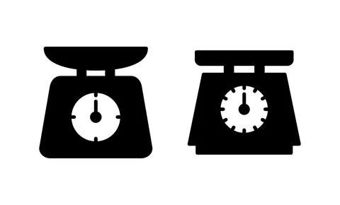 Scales icon vector. Weight scale sign and symbol Stock Illustration