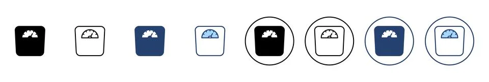 Scales icon vector. Weight scale sign and symbol Stock Illustration