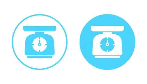 Scales icon vector. Weight scale sign and symbol Stock Illustration