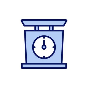 Scales icon vector. Weight scale sign and symbol Stock Illustration