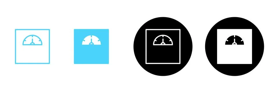 Scales icon vector. Weight scale sign and symbol Illustrazione stock
