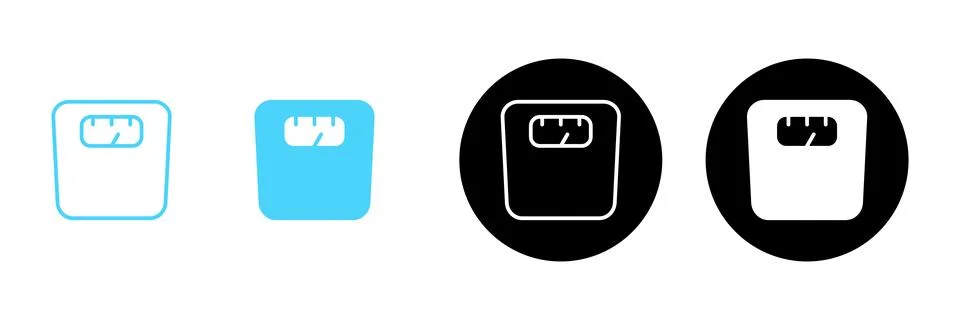 Scales icon vector. Weight scale sign and symbol Illustrazione stock
