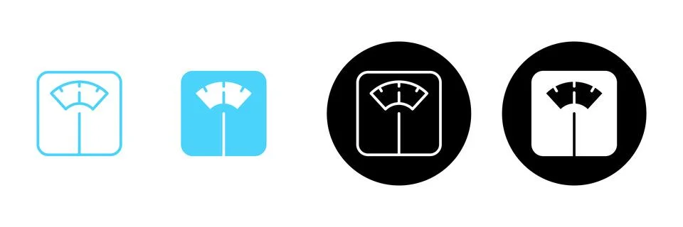 Scales icon vector. Weight scale sign and symbol Illustrazione stock