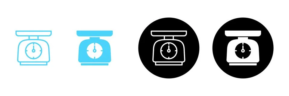 Scales icon vector. Weight scale sign and symbol イラスト素材