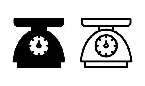 Scales icon vector. Weight scale icon Stock Illustration