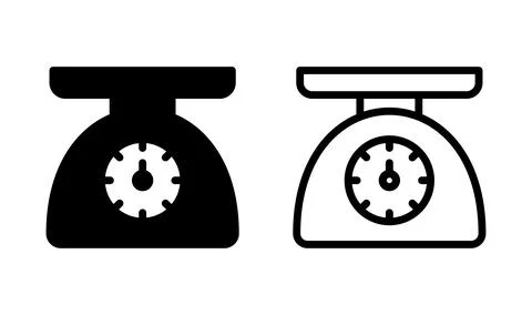 Scales icon vector. Weight scale icon Illustration