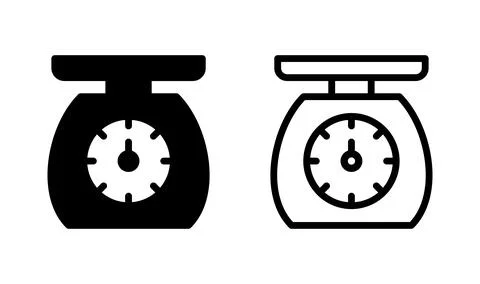 Scales icon vector. Weight scale icon Stock-Illustration