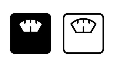 Scales icon vector. Weight scale icon Illustration