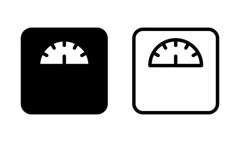 Scales icon vector. Weight scale icon Stock Illustration
