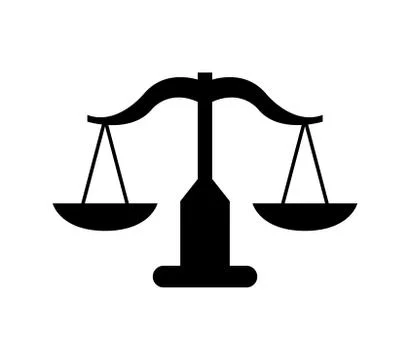 Scales icon on white background Stock Illustration