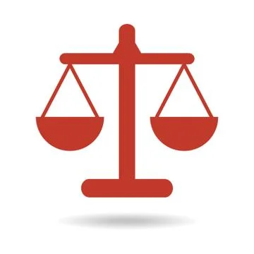Scales Icon on white background. Stock Illustration