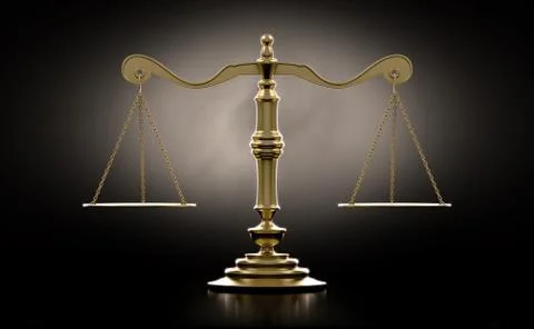 Scales Of Justice Dramatic Stock-Illustration