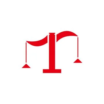 Scales of justice icon. Flat design style eps 10. Design element Stock Illustration