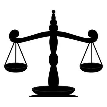 Scales of Justice Stock Illustration