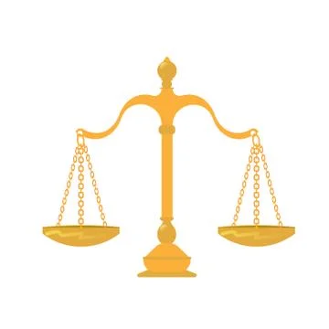 Scales of justice Stock Illustration