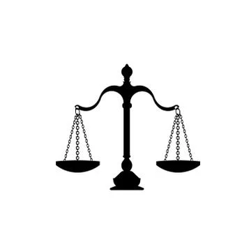 Scales of justice Stock Illustration