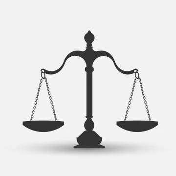 Scales of justice Stock Illustration